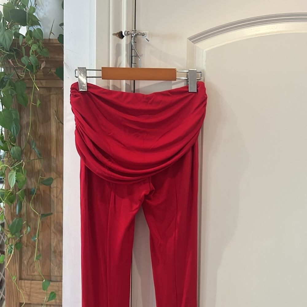 🎀NEW SSENSE BLUMARINE DRAPED LEGGINGS WOMEN'S 0 - Picture 9 of 14
